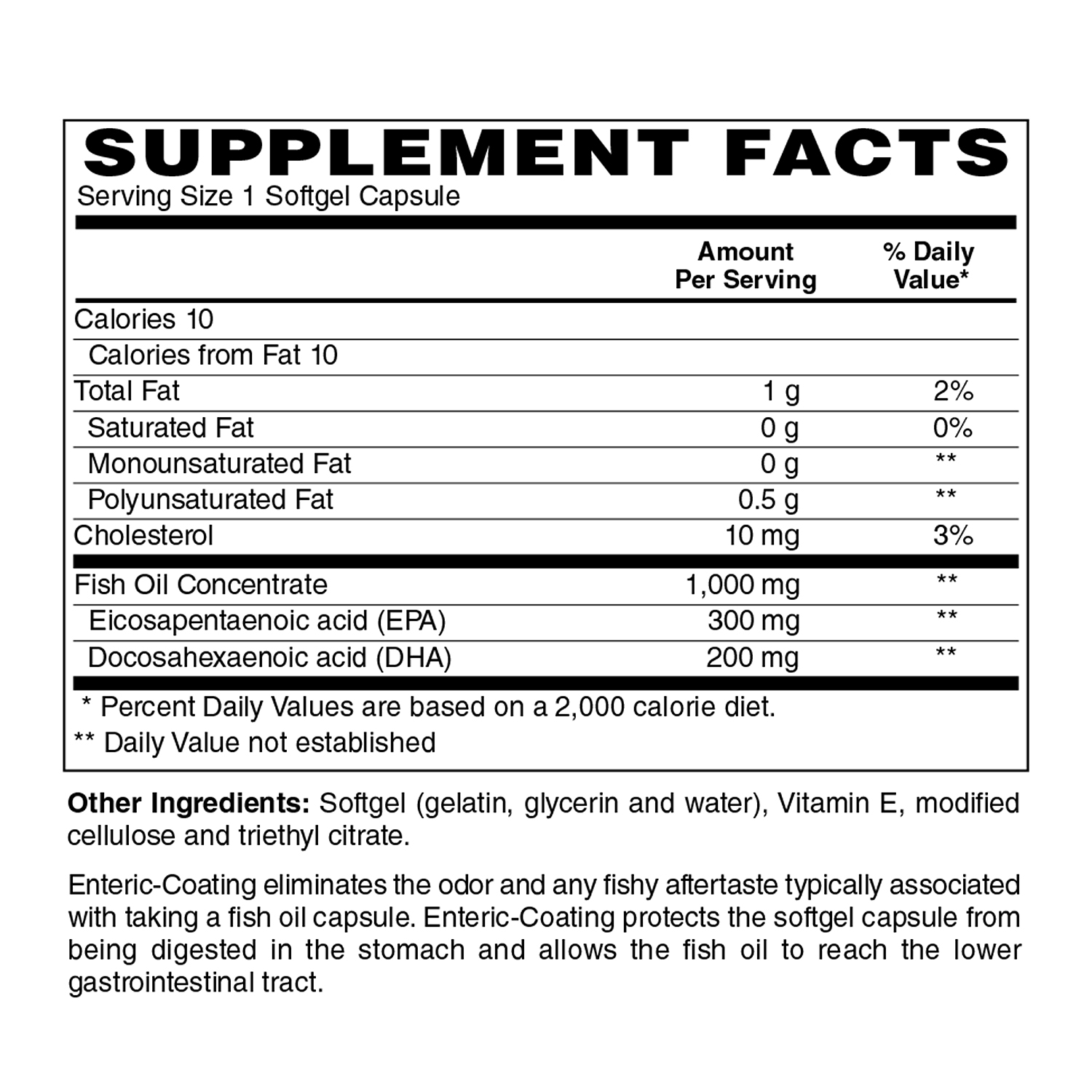 Holly Hill Health Foods Super Omega-3, Enteric Coated, 120 Softgels