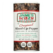 Jane's Krazy Mixed-Up Seasonings Gluten Free Krazy Mixed-Up Pepper Marinade and Seasoning, 2.5 oz [Pack of 12]