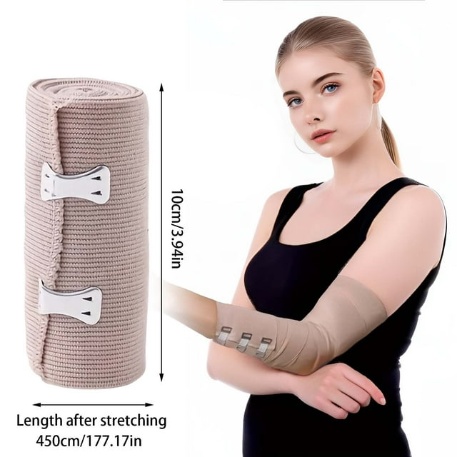 Elastic Hand Wrist Support Bandage High Stretch Polyester Wrap for Sports Outdoor Activities and Home Use