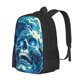 thumbnail image 1 of Easygdp Abstract Blue Skull Mochila de Gran Capacidad Minimalista Ideal para Escuela, Viajes y Uso Diario, 1 of 6