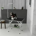 thumbnail image 2 of PawHut Table de Toilettage pour Chien avec Bras de Toilettage à Hauteur Réglable de 8 à 39 Pouces, 2 of 10
