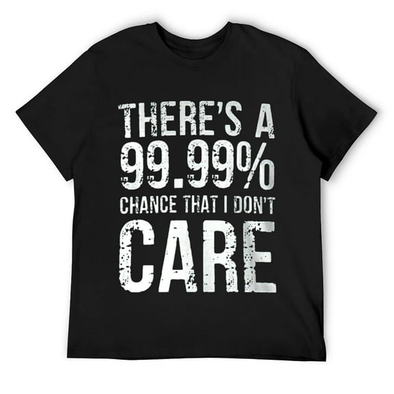 Mens Funny I Don't Care Design - Kinda Fun Fact Ask Me If I Care T-Shirt Black