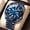 BlueBlue, variant on Men Quartz Wrist Watch Stainless Steel Casual Analog watch