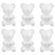 thumbnail image 2 of Kit de manualidades para hacer 7 osos de espuma blanca, osos de espuma en blanco, modelos de osos blancos, accesorios para manualidades, decoraciones de osos de espuma., 2 of 7
