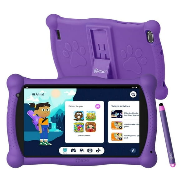 Contixo V10 Kids Tablet, 7 Inch HD, for Ages 3-7, with Parental Controls - Android by Contixo V10 Purple Contixo Contixo V10 Purple