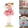 thumbnail image 2 of Apooke Cute Long Leg Girl Figurine Sculpture Resins Craft Standing Girl Statue Book Shelves Table Ornament Home Desktops Decors, 2 of 20