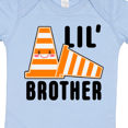thumbnail image 4 of Inktastic Lil Brother with Construction Cones Boys Baby Bodysuit, 4 of 5