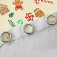 thumbnail image 4 of Feelyou Lollipop Candy Curtains Pack of 2 (42x84 Each), Kawaii Gingerbread Man Curtains Blackout, Cartoon Christmas Style Bedroom Curtains, Curtains and Drapes Room Decor, 4 of 6