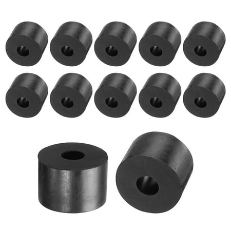 

12 Packs Rubber Spacers 30mm OD 10mm ID 20mm Height Round Anti Vibration Spacer Thick Rubber Washers