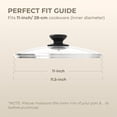thumbnail image 3 of Sunhouse 11'' Tempered Glass Lid, Universal Replacement Lid for Pots and Pans, Oven and Dishwasher Safe, 3 of 8