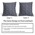 thumbnail image 6 of Navy Blue Cream Dots Pillow Covers 20x20 Set of 2 Boho Design Polka Dot Throw Pillows Modern Trendy Print Outdoor Decorative Pillowcase Square Linen Cushion Cases Decor for Sofa Couch Bed, 6 of 6