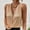 Gold, variant on Tops for Women 2023 Women's Casual V-neck Zippered Vest Solid Color Top V-neck Vest Sleeveless Vest Womens Tops Summer on Clearance