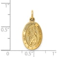 thumbnail image 4 of 14K Yellow Gold Saint Christopher Medal Charm (21.75 X 11) Made In United States c821, 4 of 6