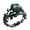 Black, variant on Fantasy Forest Vine Ring for Women Stainless Steel Baroque Mysterious Elf Zircon Band Gold Size 8