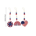 thumbnail image 3 of JHyouerji 10.62 Inch Patriotic Wooden Bead Hanging Ornaments with American Flag Wooden Tag,Wood Bead for Independence Day Labor Day Decor, 3 of 7