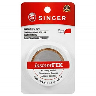 Singer Iron-on Fusing Web Regular Hold 15 Yds x 3/4 in Sewing Hem Tape  White, 6 Pack 
