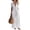 White, variant on Women's Resort Jumpsuit, Casual Loose Wide Leg With Zip-Up Front & Stand Collar, Short Sleeve Vacation One-Piece With Belt White XL