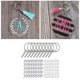 thumbnail image 2 of 2x 220 piezas de acrílicos con cadena, anillos , tornillo, de alfileres para manualidades de llavero DIY, fabricación de Fernando Llavero acrílico, 2 of 3
