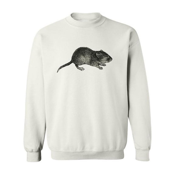 Mouse Pencil Drawing Sweatshirt Men -Image by Shutterstock, Male x-Large