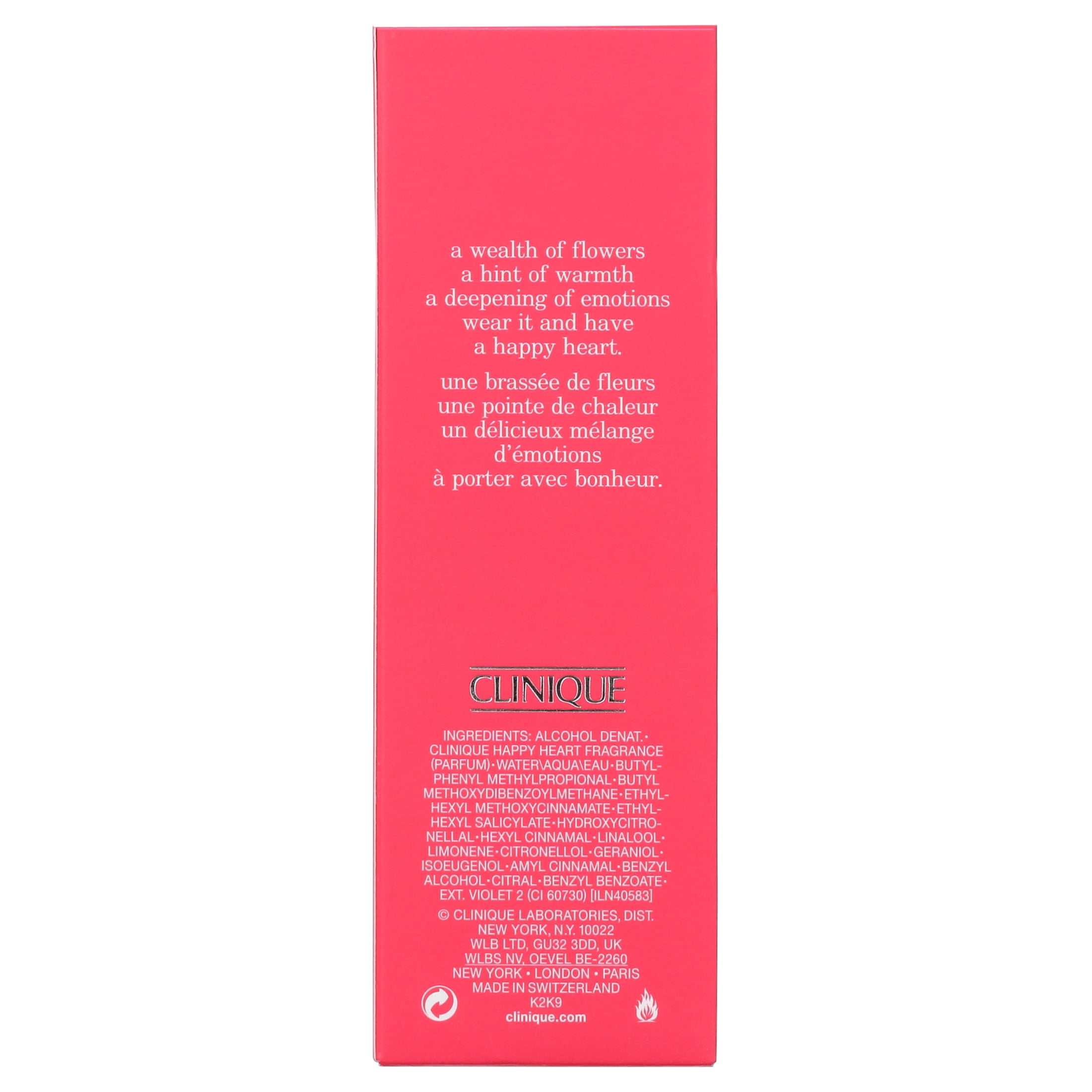 Clinique Happy Heart Perfume Spray, Perfume for Women, 1.7 fl oz