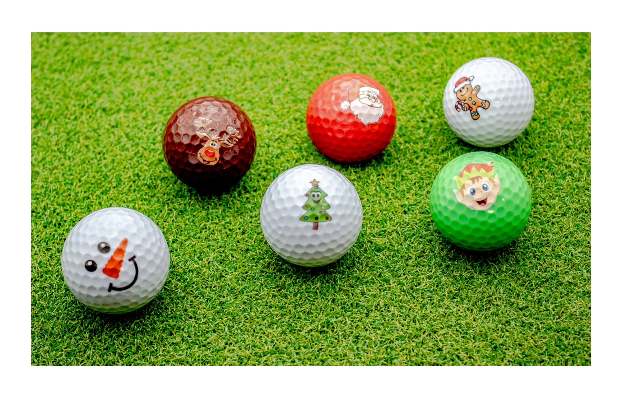 Christmas Variety Golf Balls 12 Pack by GBM Golf