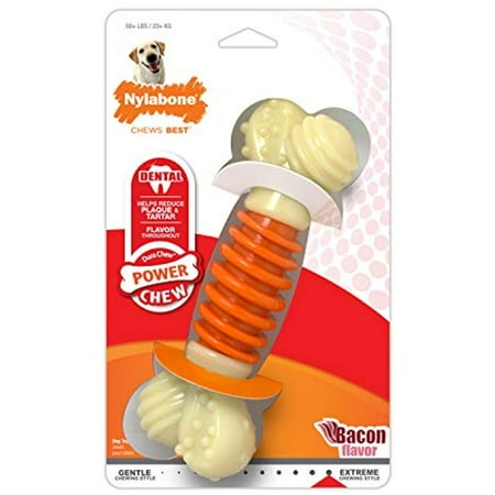 UPC: 0018214822820 | Nylabone Pro Action Dental Chew Bacon Flavor Dog Bone Toy X-Large