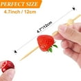 thumbnail image 5 of WINDLAND Pack of 200 Disposables Fruit Skewer Bamboos Skewers for Appetizers and Snacks, 5 of 8