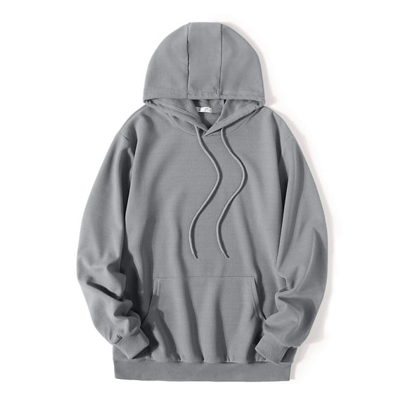 COOFANDY Men's Fashion Hoodies Sweatshirt Long Sleeve Workout Waffle Pattern Pullover Sweatshirts