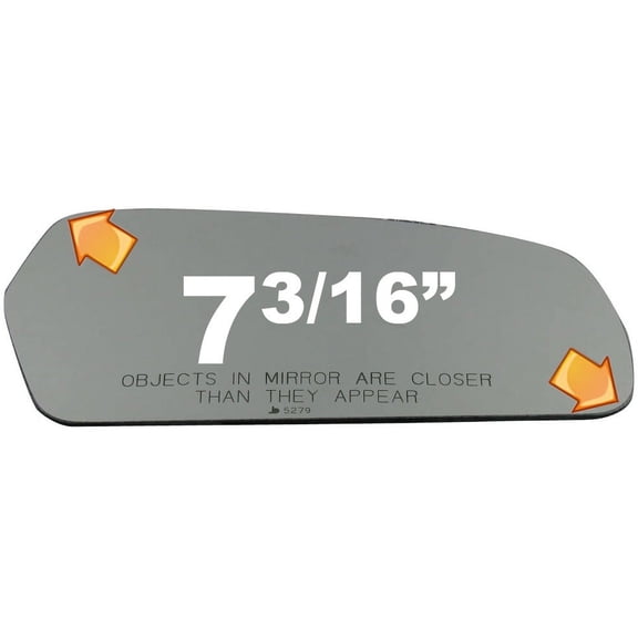 Convex Passenger Side Replacement Mirror Glass for 2006-2010 Kia Optima W/O Baking Plate