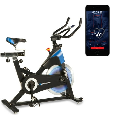 EXERPEUTIC LX 8.5 Indoor Cycling Exercise Bike with Bluetooth and Free MyCloudFitness (Best Exercise Bike App)