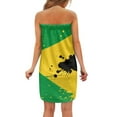 thumbnail image 3 of Yuyamidu Jamaican Flag Towel Wrap for Women Size M Reusable Wrap Towel Swimming Pool Bath Towels Lightweight Knee Length Shower Wrap Robe Multipurpose Spa Wrap Towel, 3 of 7