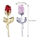 thumbnail image 5 of GOOHOCHY rosas de cristal decorativas para mesa, simulación de rosas, regalo, 5 of 8