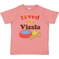 thumbnail image 3 of Inktastic Vizsla Loved by a (dog Breed) Boys or Girls Toddler T-Shirt, 3 of 5