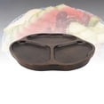 thumbnail image 3 of Yajisi 10.2in Divided Wooden Serving Tray, Ebony Sectional Platter for Appetizers & Snacks, Style 1, 3 of 10