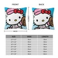 thumbnail image 2 of Hello Kitty Pillow Cover, Square Throw Pillow Cases For Couch Sofa Bed Living Room,Home Decorative, 22"X22", 2 of 9
