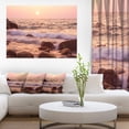 thumbnail image 1 of Foam Waves Hitting Rocky Coast - Large Seashore Canvas Print, 1 of 3