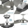 thumbnail image 6 of Progress Lighting P250071-009 P250071-009" Indoor Ceiling Fan - Nickel, 6 of 7