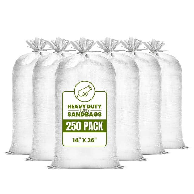 Sacos de arena Carrywell Heavy Duty para inundaciones, capacidad de 50 kg