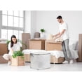 thumbnail image 6 of Unique Bargains 1 Pack Clothes Storage Bags Moving Bags Stripe 22*17.5*22in, 6 of 7