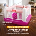 thumbnail image 4 of Fisher-Price Pink Bouncesational Indoor Inflatable Bouncer with Built-In Pump, 4 of 8