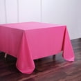 thumbnail image 6 of BalsaCircle 90" x 90" Square Polyester Tablecloth Fuchsia, 6 of 8