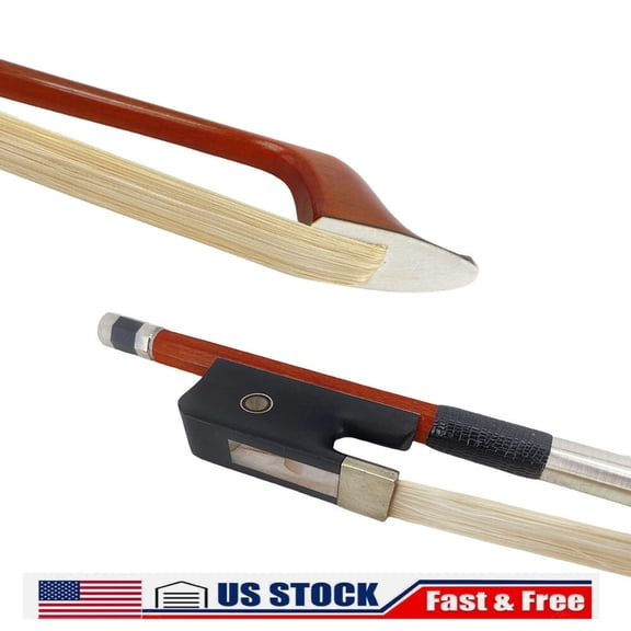 Woodiness Low Handle Bass Bow Double Eyes 3/4 Upright Double Bass Bow German