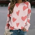 thumbnail image 2 of Chemises à Manches Longues pour Femmes, Col Rond Imprimé, Pull Léger, Vêtements d'Automne, 2 of 4