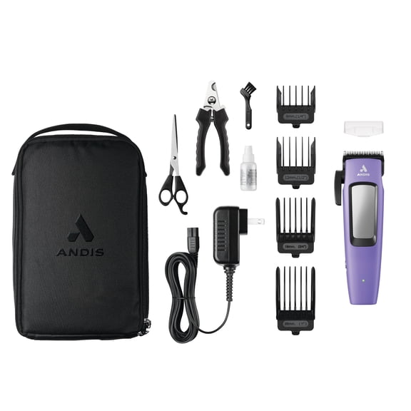 Andis Easy Clip Cordless II Clipper Kit, Purple