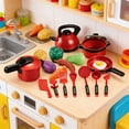 thumbnail image 2 of STPToys Realistic Kitchen Utensil Set,Red Pretend Cooking Kit with Cutting Fruits and Vegetables, Interactive Games for Party Favors, Birthday Gifts, 2 of 7