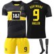 thumbnail image 5 of 2024-2025 Dortmund jersey no. 9 Allais 10 Sancho 11 Reus home football uniform kids boys and girls kit{HONGDE} Size 10 sock, 5 of 5