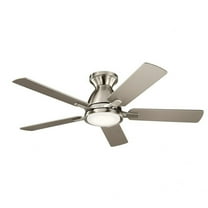 Ceiling Fan with Light Kit with Contemporary Inspirations 10.25 inches Tall By 44 inches Wide-Brushed Stainless Steel Finish Bailey Street Home