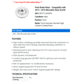 thumbnail image 2 of Front Brake Rotor - Compatible with 2013 - 2016 Mercedes-Benz GL350 2014 2015, 2 of 2