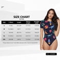 thumbnail image 5 of Disketp Space Dinosaur for Women's Short-Sleeved Onesie Fit Top T-Shirt Round Neck Basic Casual T-shirt Bodysuits-Large, 5 of 7