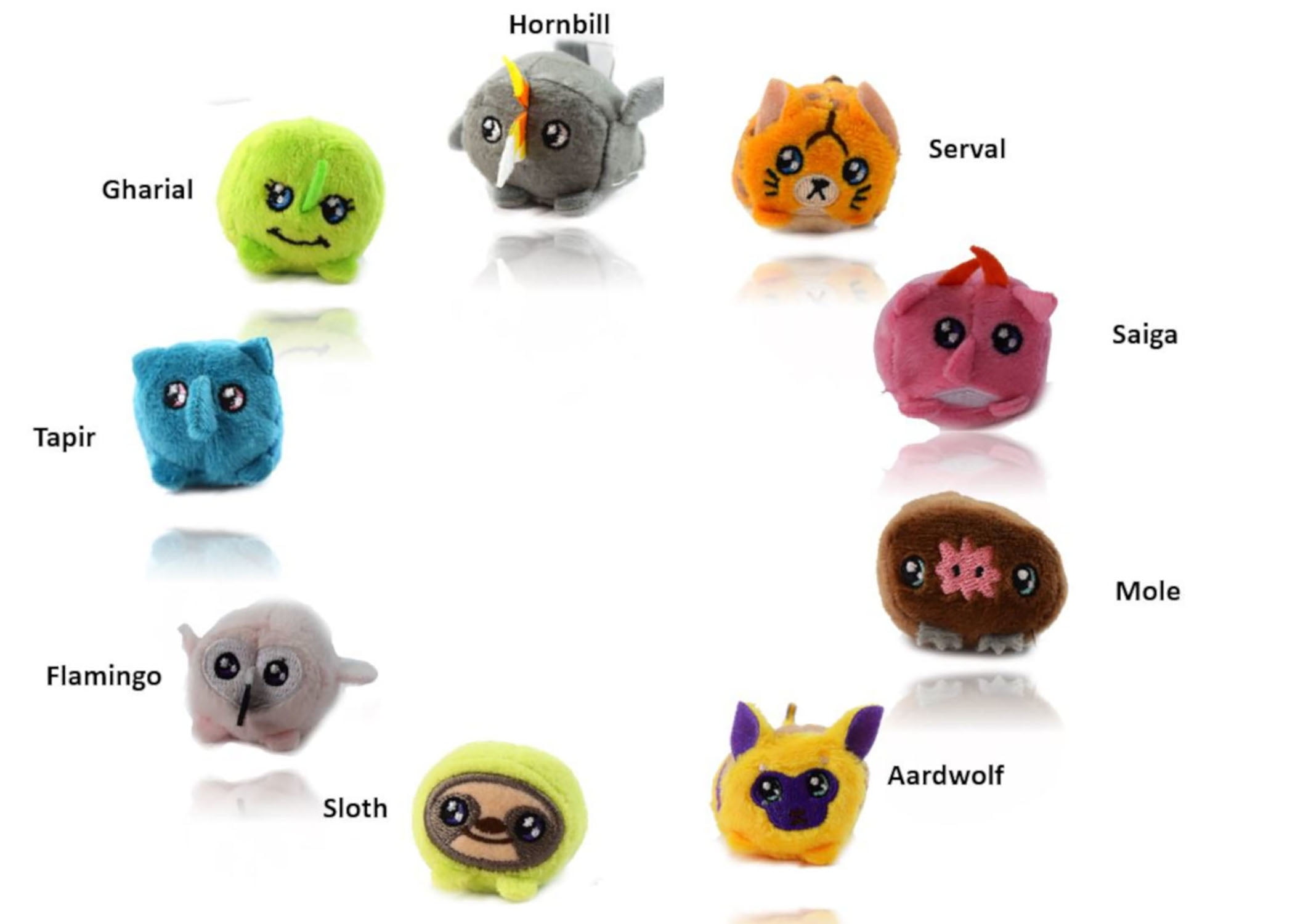 MicroZoo - 10 pack, Small Plush 